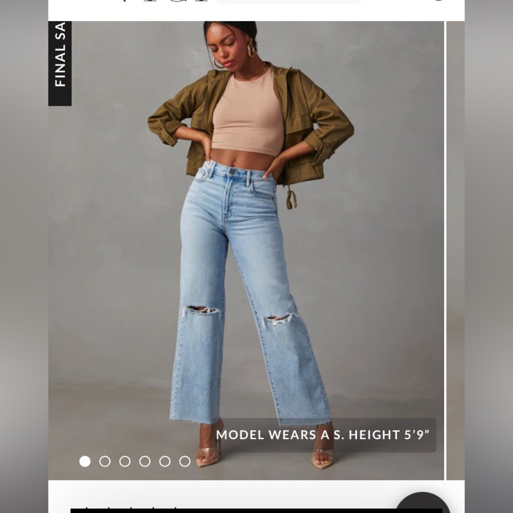 Alec high rise distressed dad jean HIDDEN